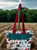 Handmade Chicken Print Tote #3