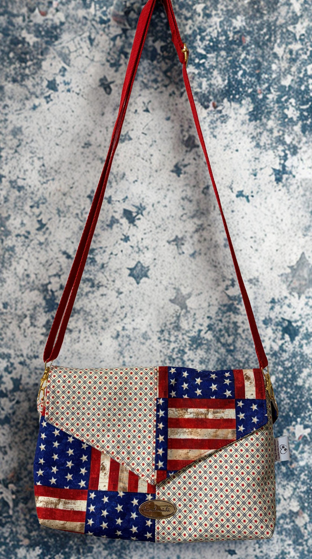 American Flag Crossbody Bag, Patriotic Purse